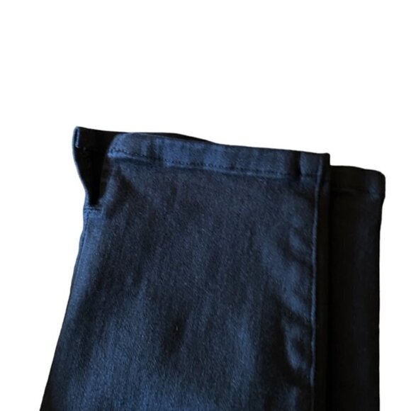 Good American Black Good Waist Side Slit Crop Jeans 10/30 - Picture 5 of 6